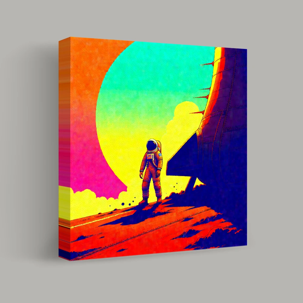 Cosmic Journey on a Strange World — canvas