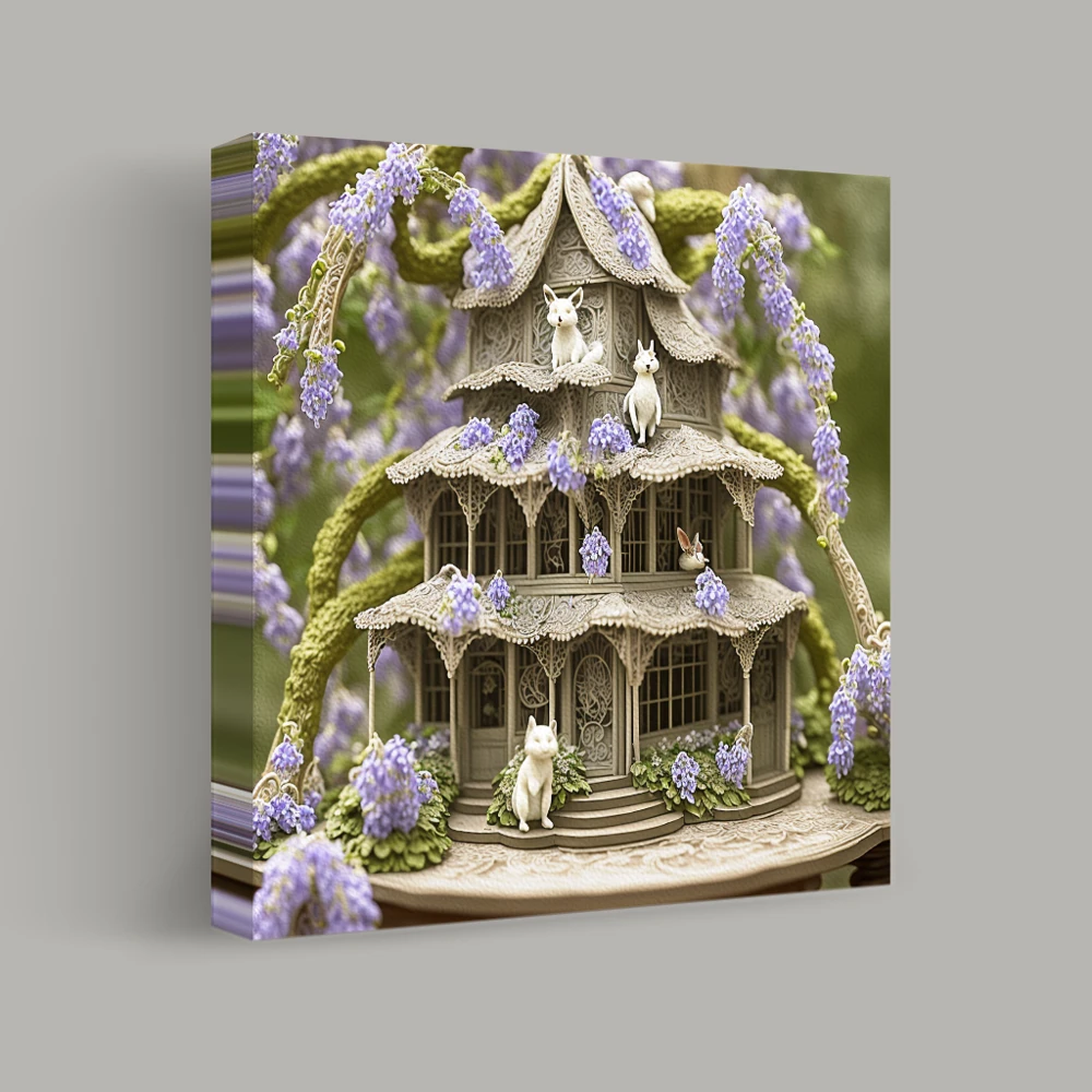 Enchanted Fox Dwelling — canvas