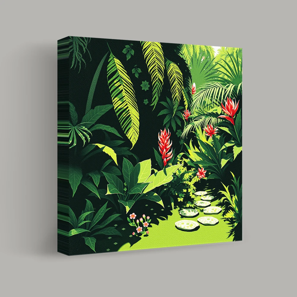Pathway Through Verdant Dreams — canvas