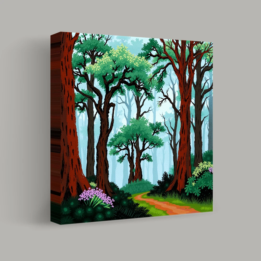 Path Through Whispering Woods — canvas