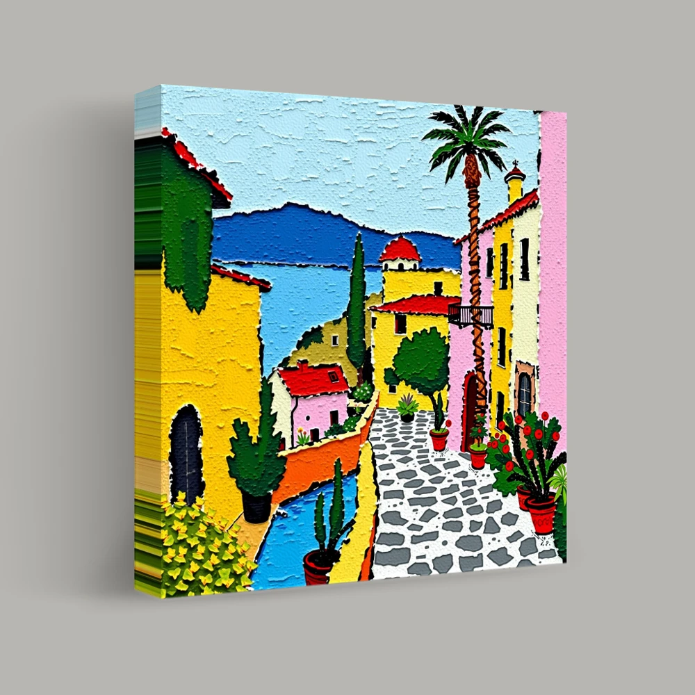 Pathway to the Mediterranean — canvas