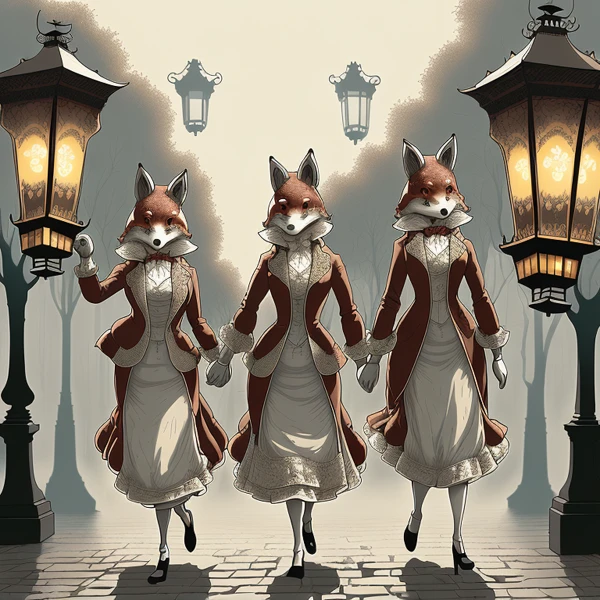 Midnight Stroll of the Fox Sisters