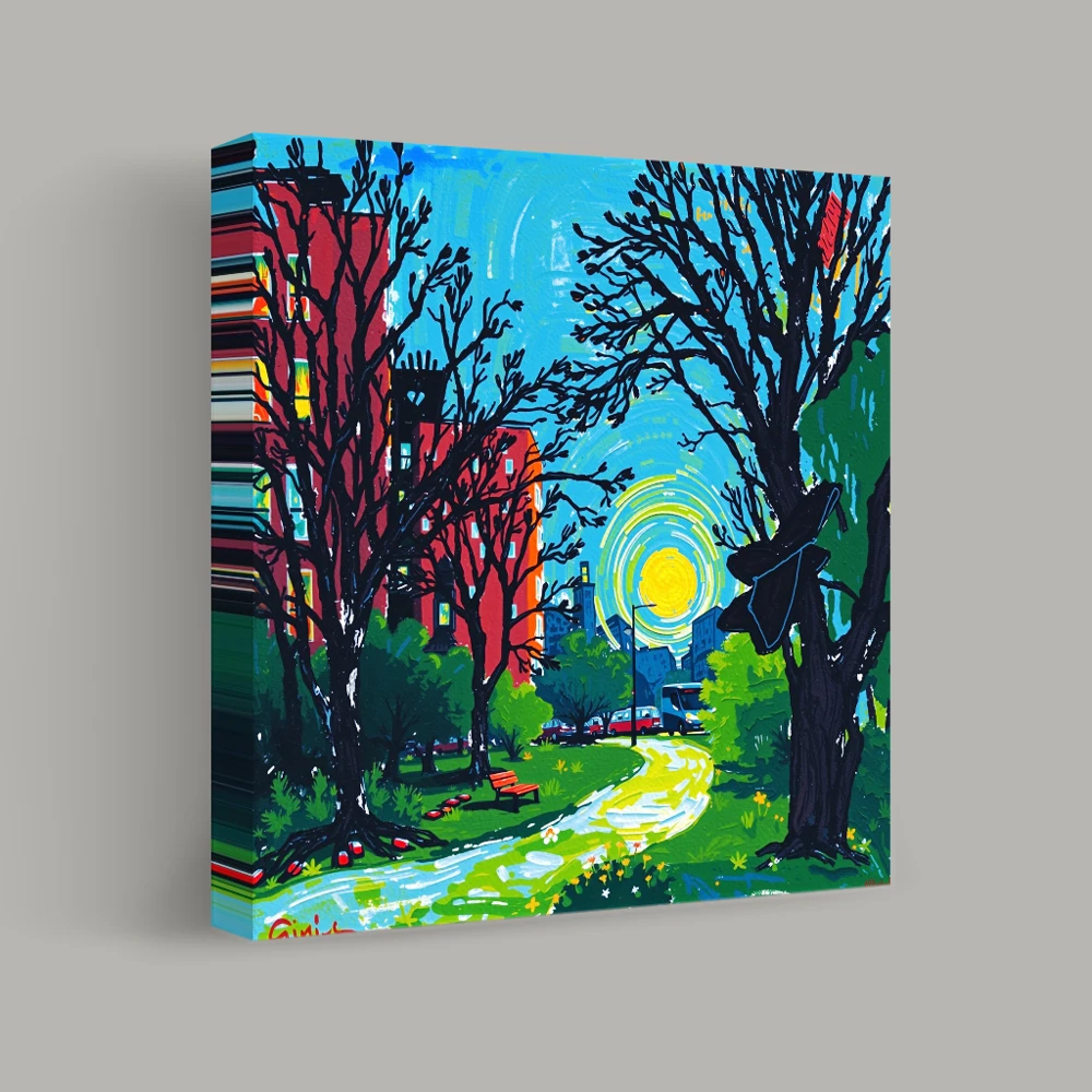 Urban Sunset Symphony — canvas