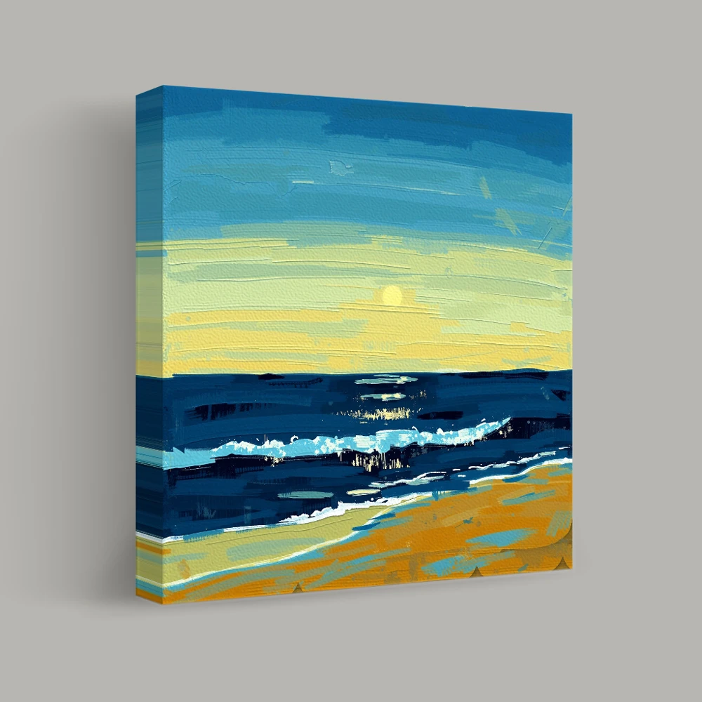 Serenity at Shoreline's Edge — canvas