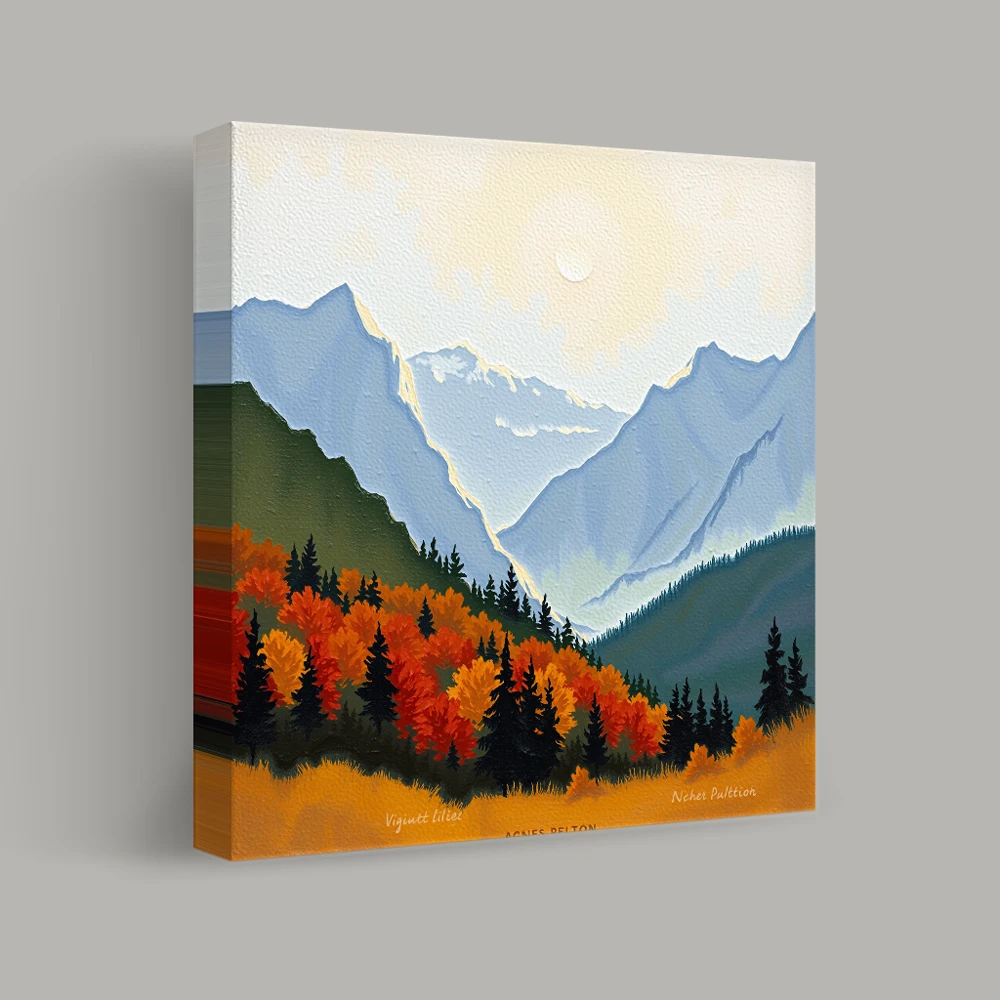 Autumn Symphony in the Mountains — canvas