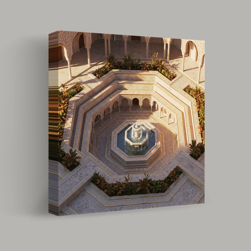 The Geometry of Stillness — canvas
