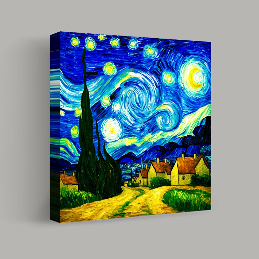 Estrellas girando arriba — canvas