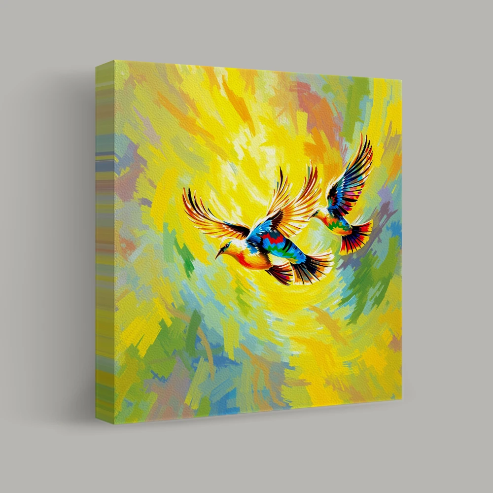 Dance of the Vibrant Wings — canvas