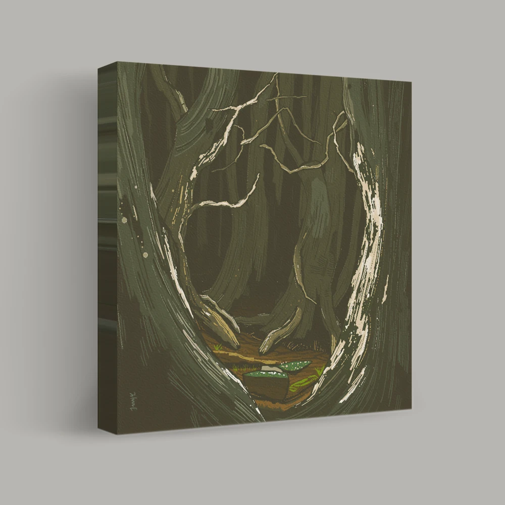 Enchanted Forest Clearing — canvas