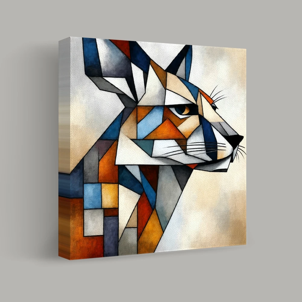 Cubist Gaze of the Wild — canvas