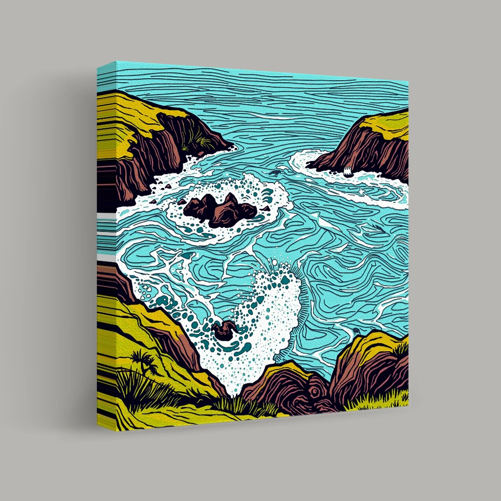 Coastal Convergence — canvas