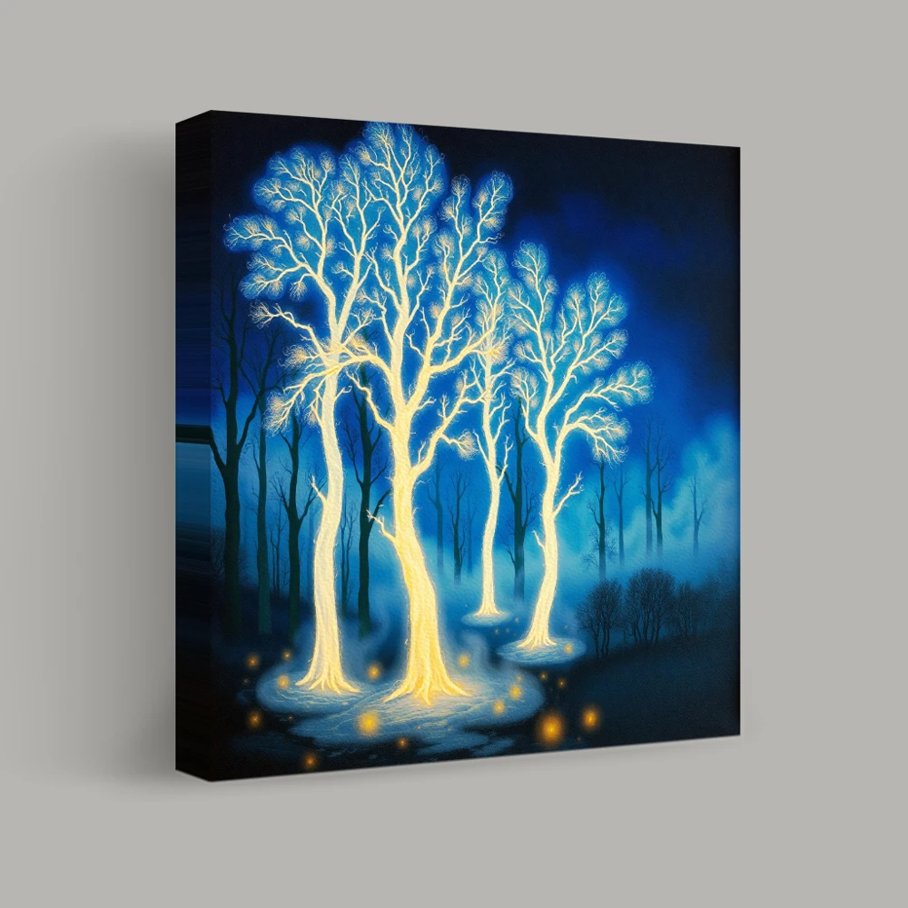Boschetto luminescente incantato — canvas