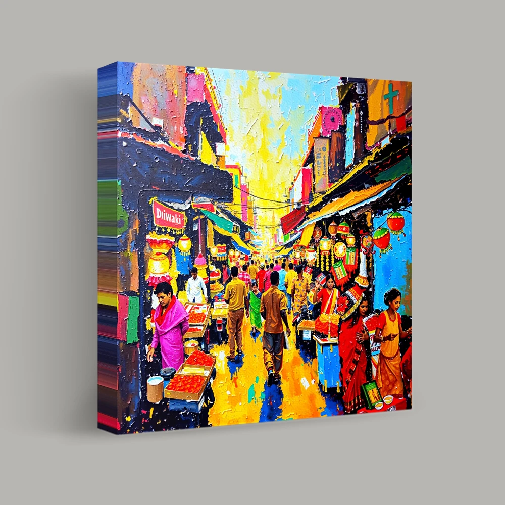 Colors of the Marketplace — canvas