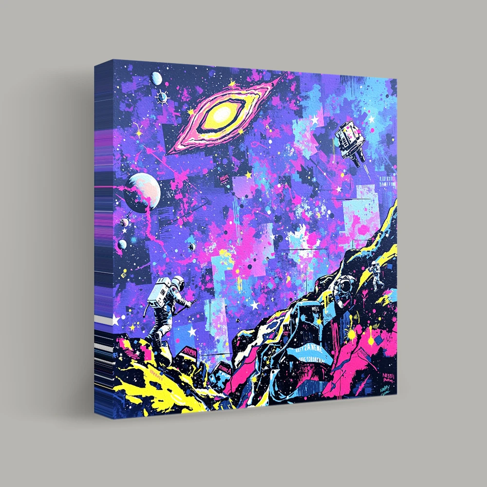 Cosmic Explorers Beyond the Stars — canvas