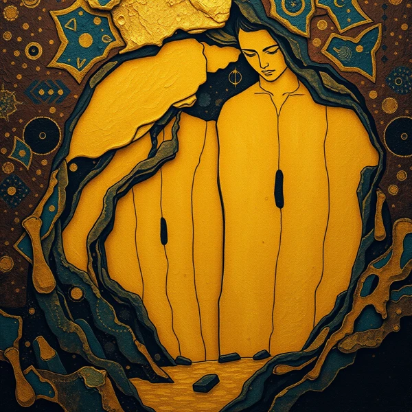 Silent Reverie in Gold