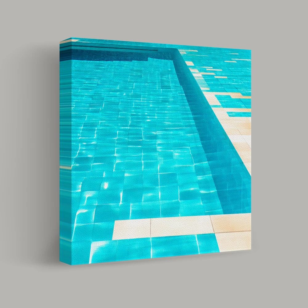 Aquatic Geometry — canvas