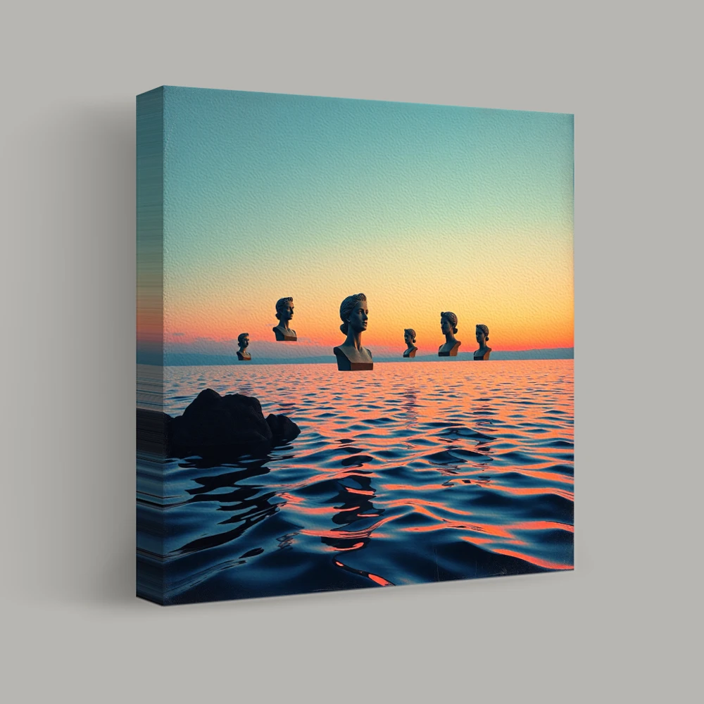 Echoes of Antiquity at Dusk — canvas