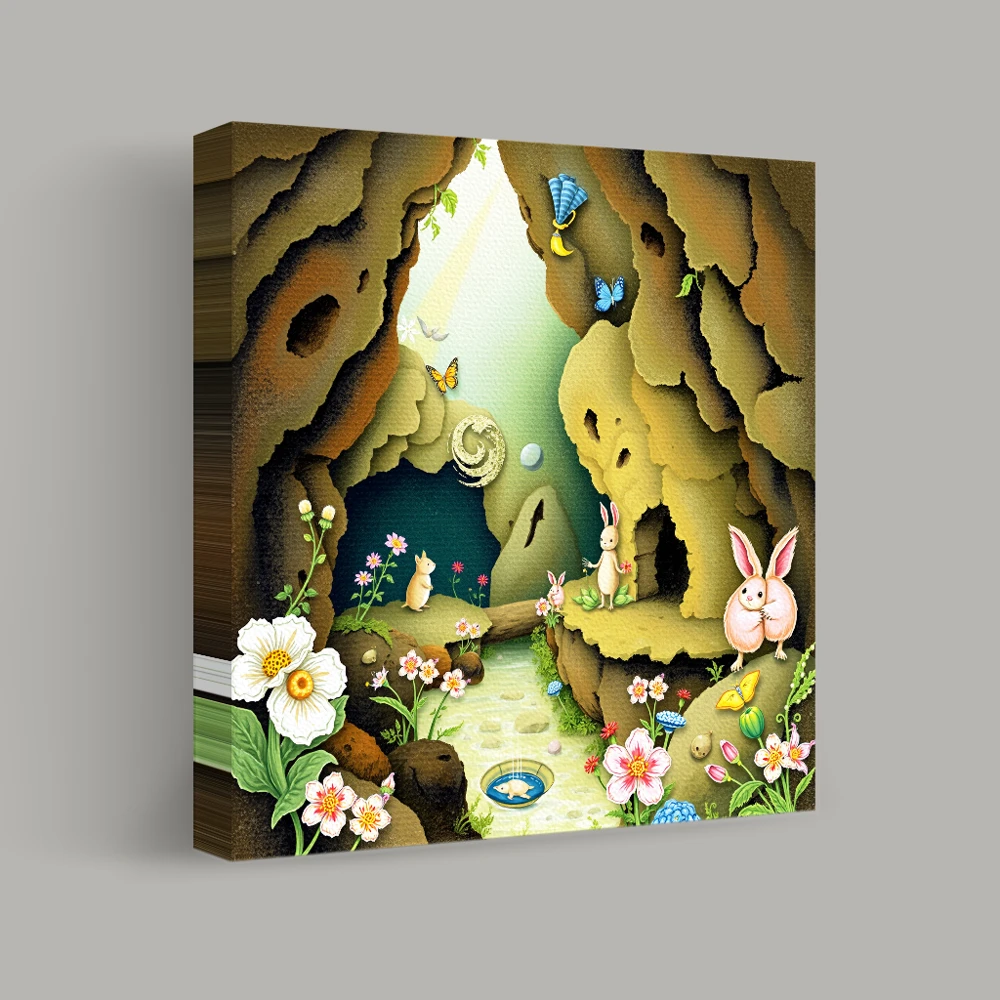 Whispering Cavern of Wonder — canvas