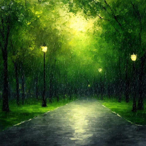 Rainy Evening Glow