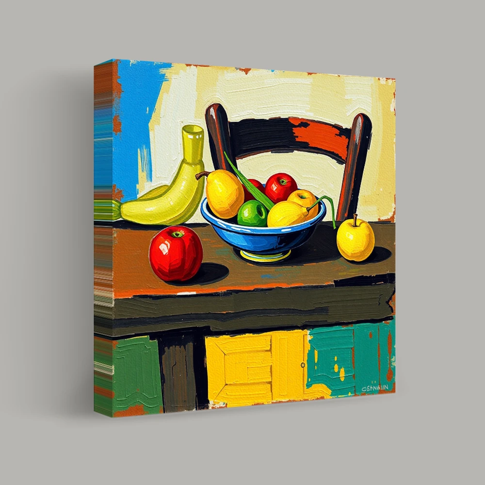 Symphony of Colorful Still Life — canvas