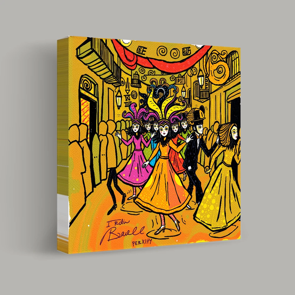 Masquerade Revelry — canvas