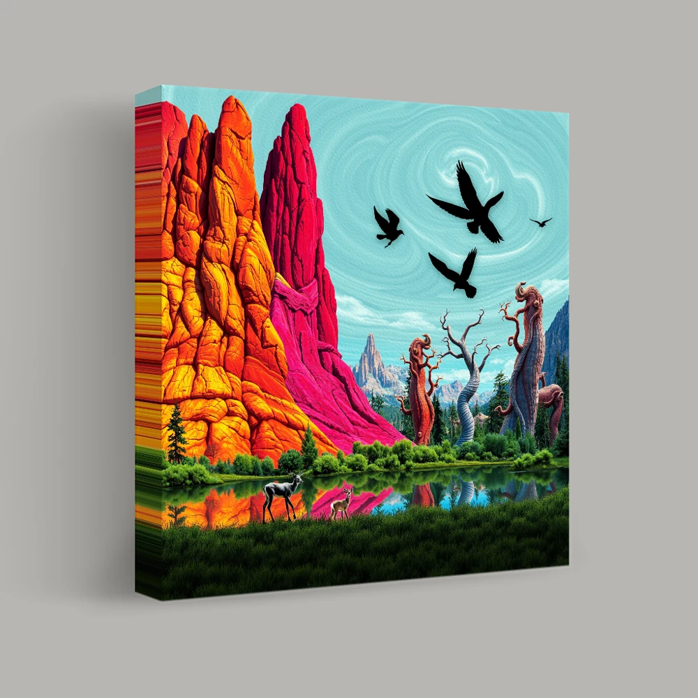 Wanderers Among Giants — canvas