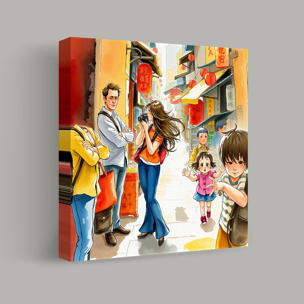 Tangents of the Market — canvas