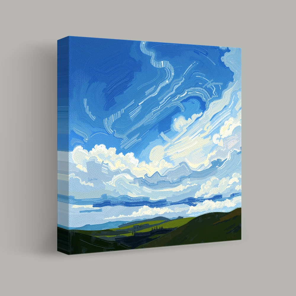 Beneath Whimsical Skies — canvas
