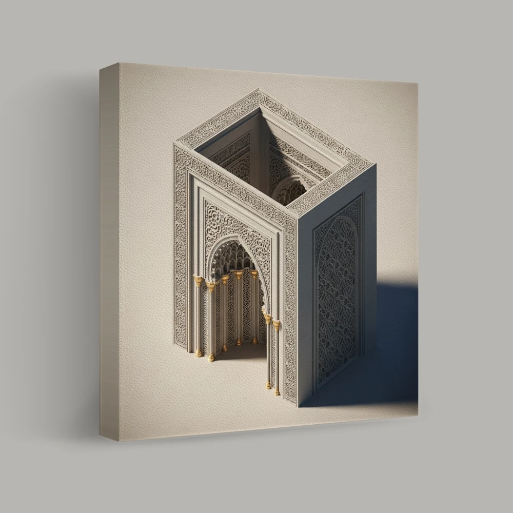 Geometric Sanctuary — canvas