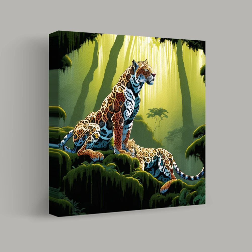 Guardians of the Emerald Canopy — canvas