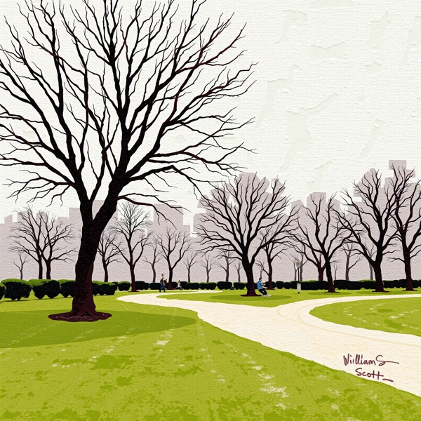 City Park in Winter's Embrace
