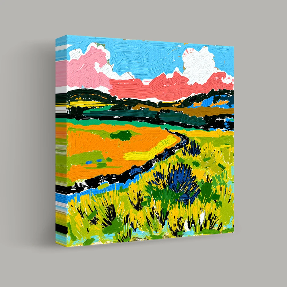 Brushstrokes in Bloom — canvas