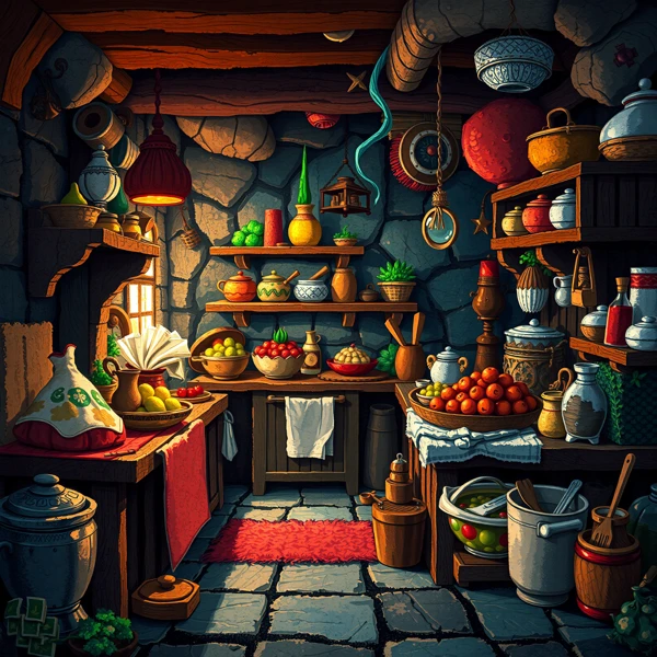 Rustic Pantry Storage