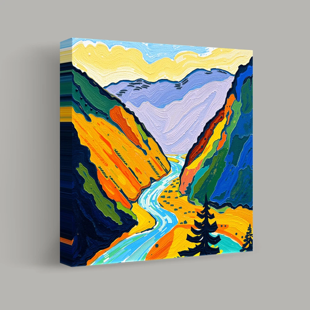Colorful Passage Through the Peaks — canvas
