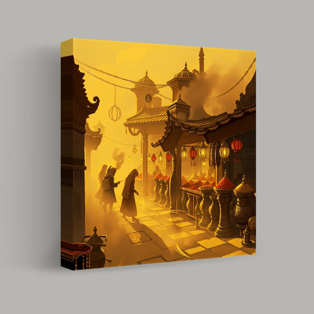Shadows of the Bazaar — canvas