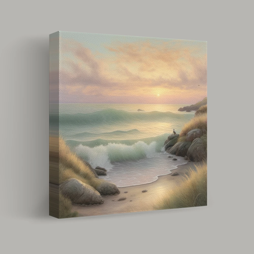 Whispering Waves at Dawn — canvas