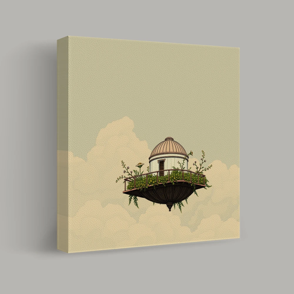 Vloeiende Sterrenwacht van Flora — canvas