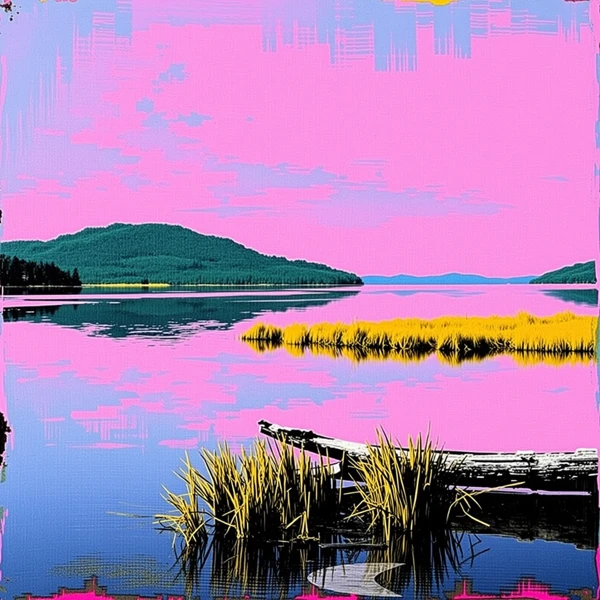 Riflessi di un crepuscolo al neon