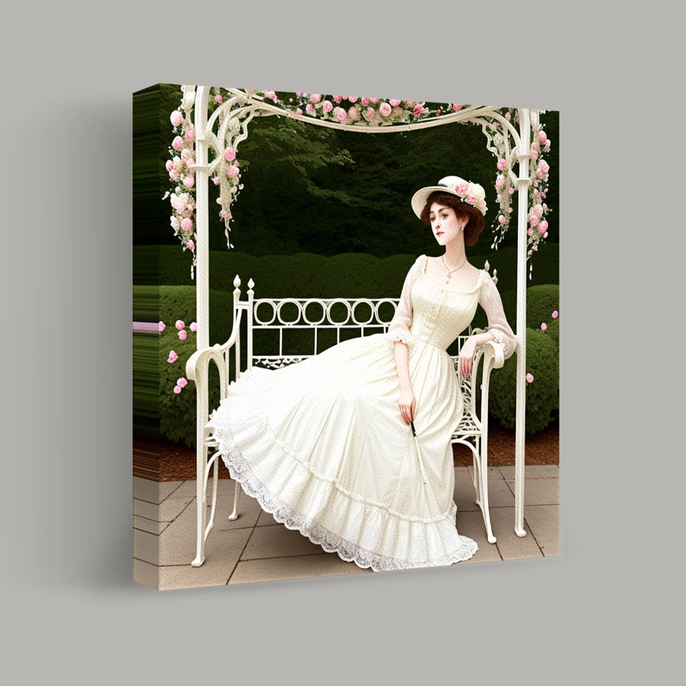 Elegance in the Garden — canvas