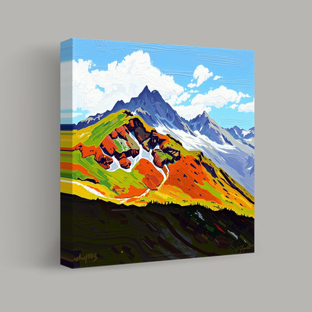 Echoes of the Alpine Range — canvas