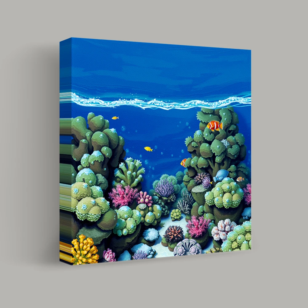 Beneath the Ocean Waves — canvas