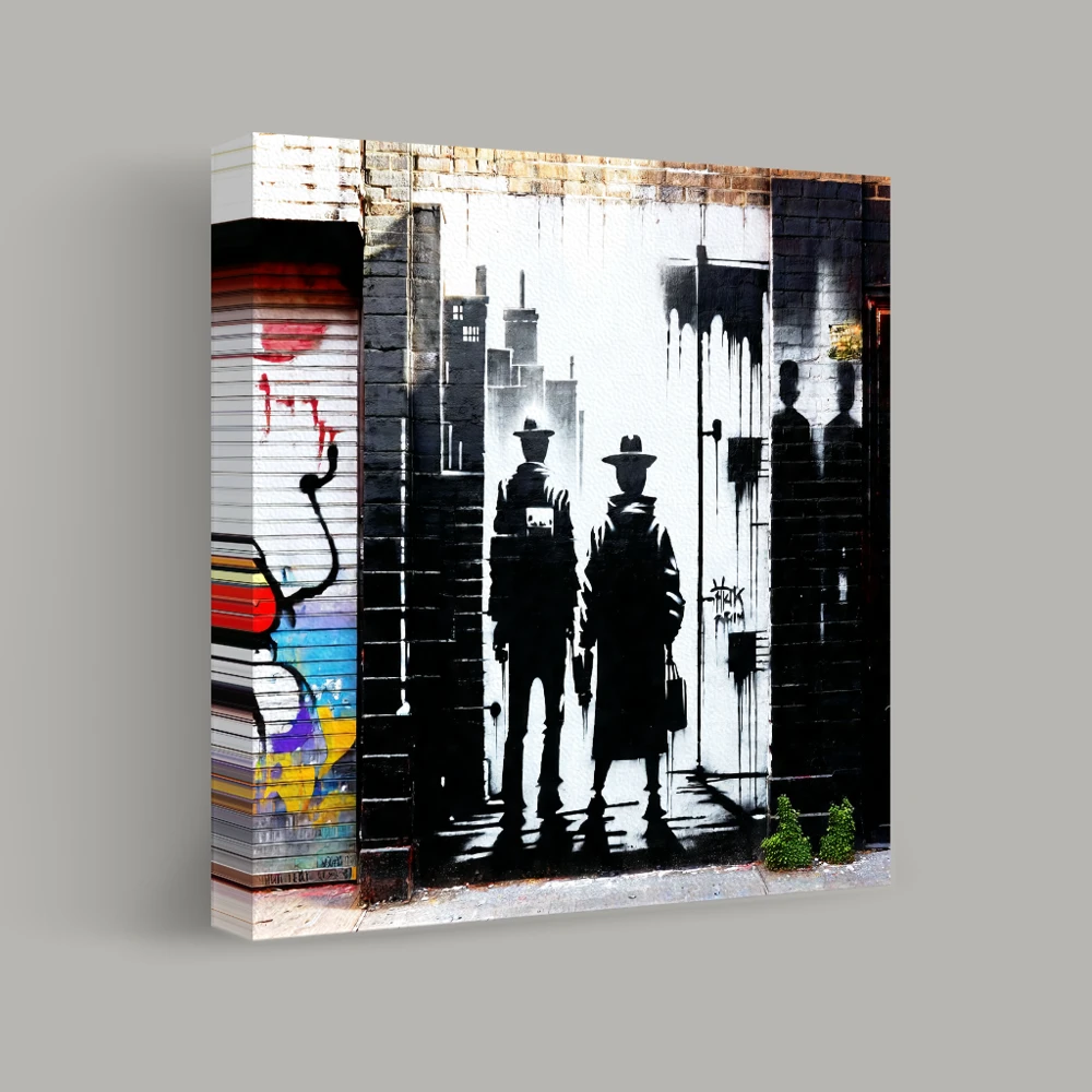 Shadows of the Urban Canvas — canvas