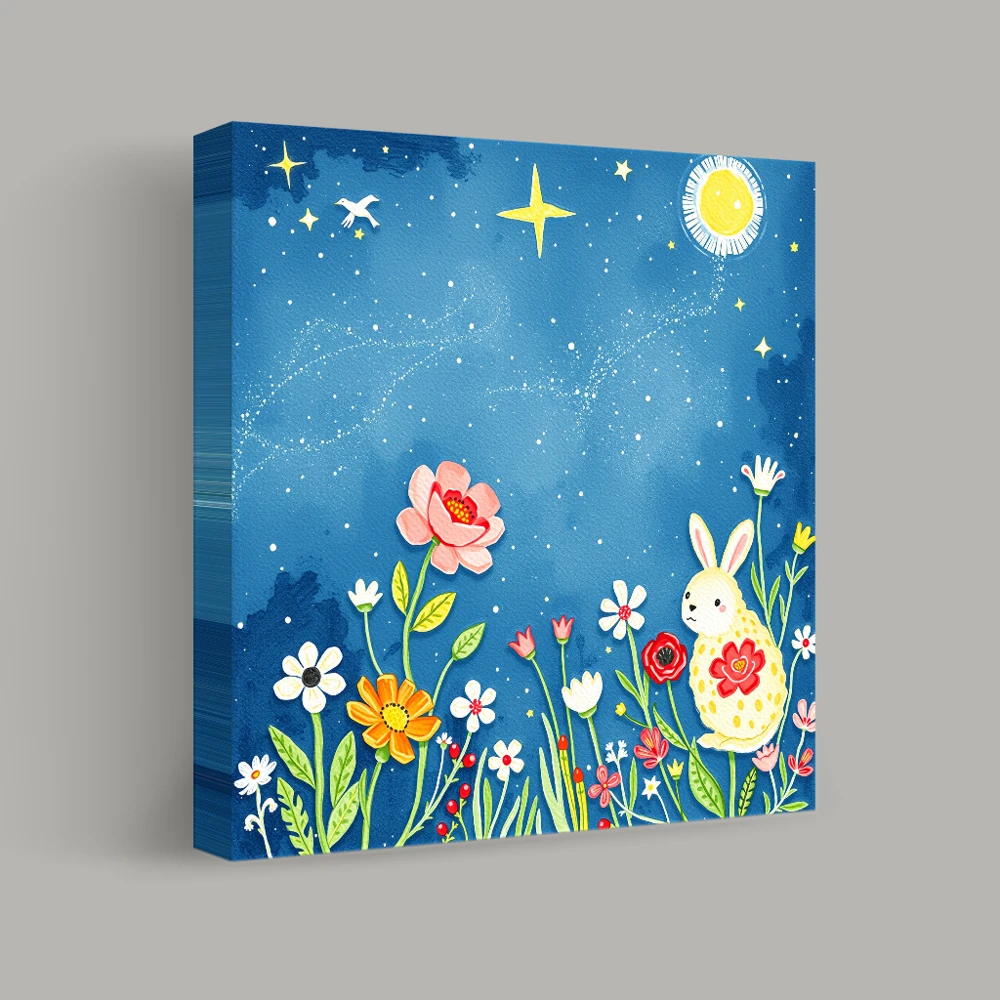 Night Garden Whispers — canvas