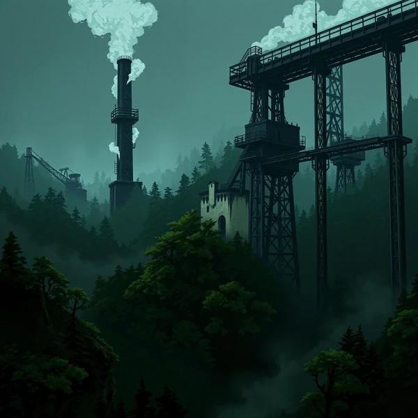 Whispers of Industry in the Forest