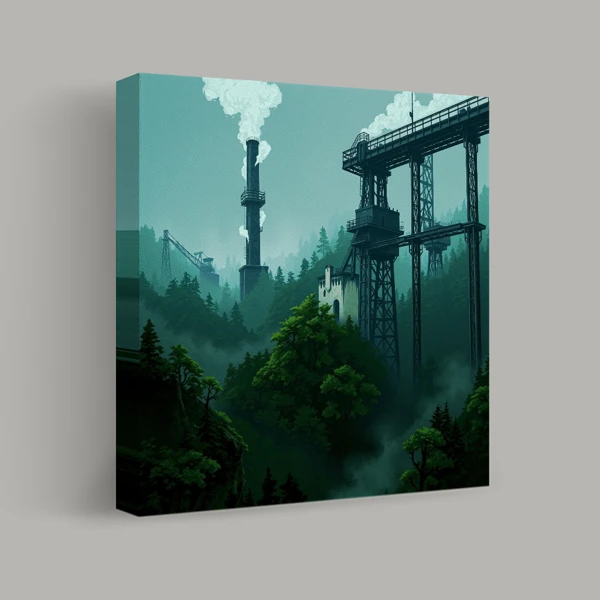 Whispers of Industry in the Forest view 1
