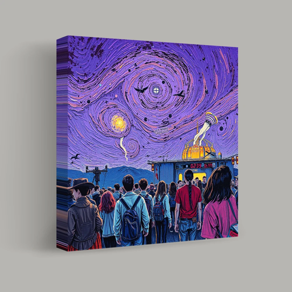 Celestial Carnival Encounter — canvas