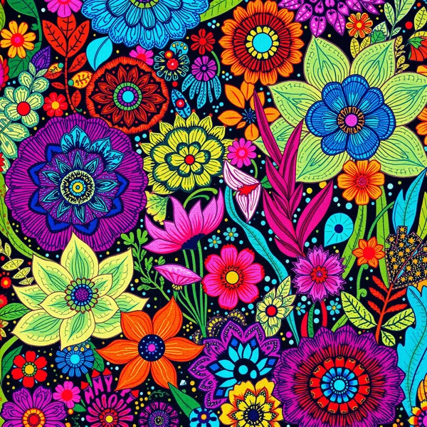 Vibrant Floral Pattern
