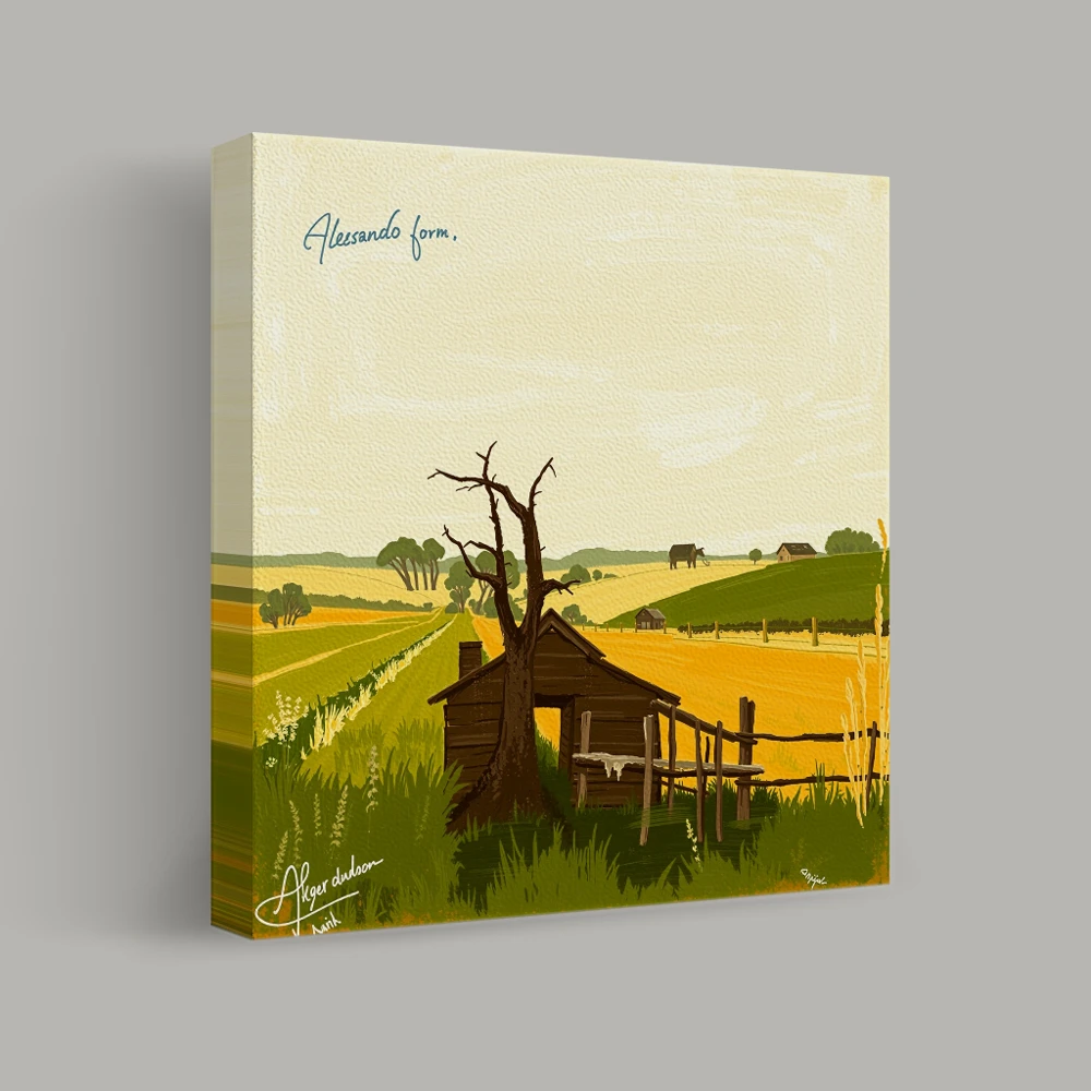 Whispering Fields Beyond the Horizon — canvas