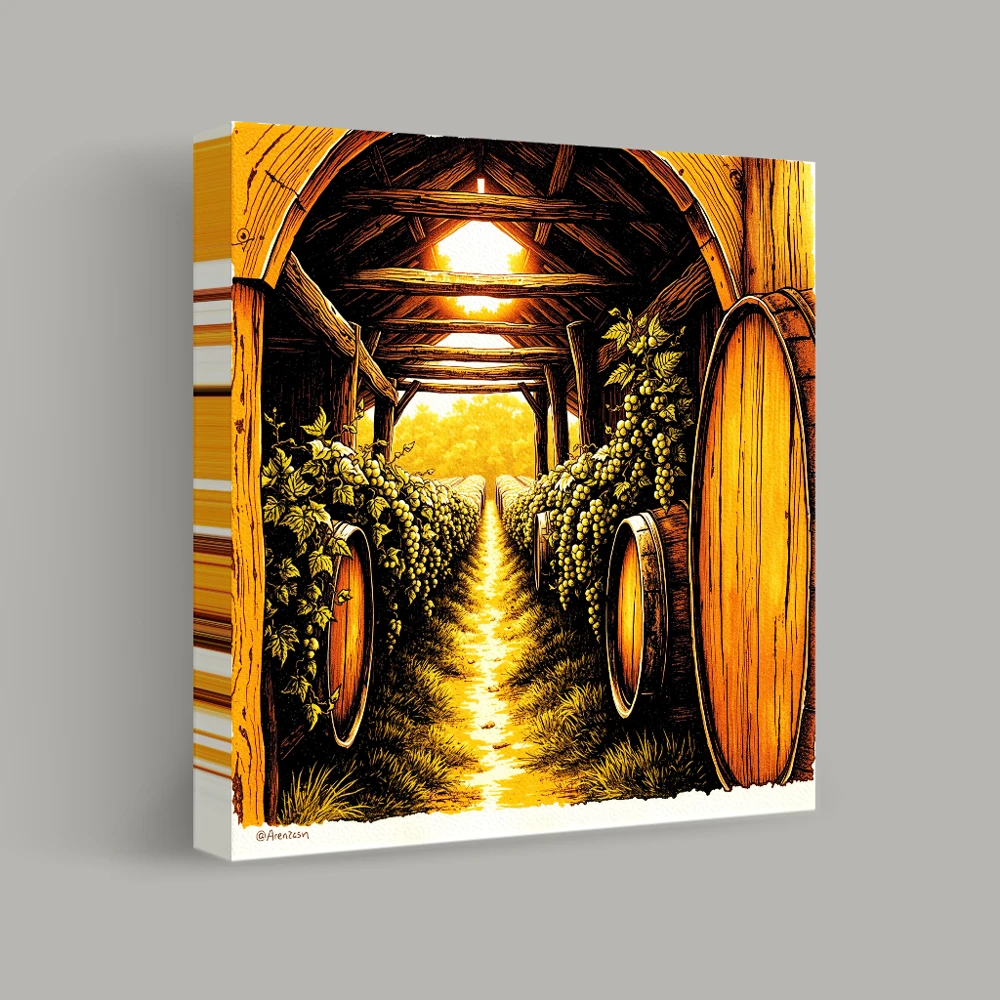 Pathway Through the Vineyard — canvas
