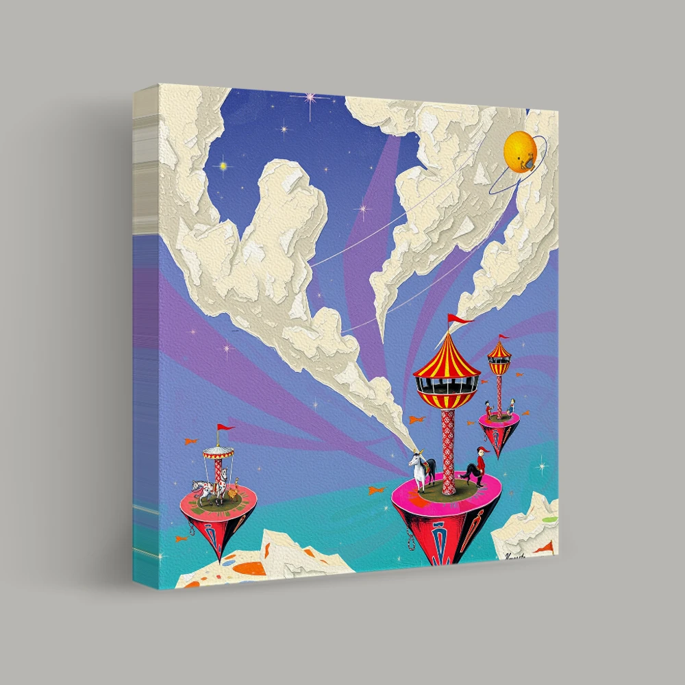 Floating Carnivals in the Cosmic Sky — canvas